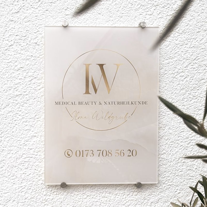 Exclusive company sign / advertising sign made of acrylic glass 20x30 or 30x40cm - Image 4