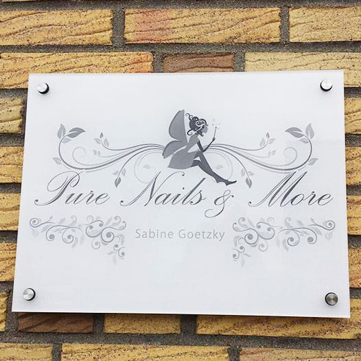Exclusive company sign / advertising sign made of acrylic glass 20x30 or 30x40cm - Image 6