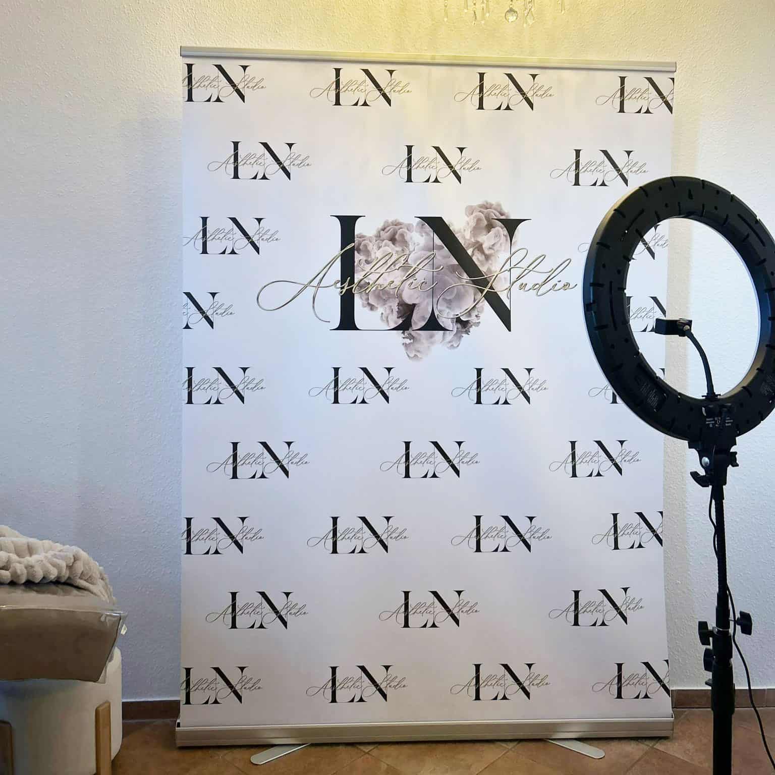 Photo background - roll-up - photo wall - stand - various sizes - incl. bag dimensions - incl. bag - Image 2