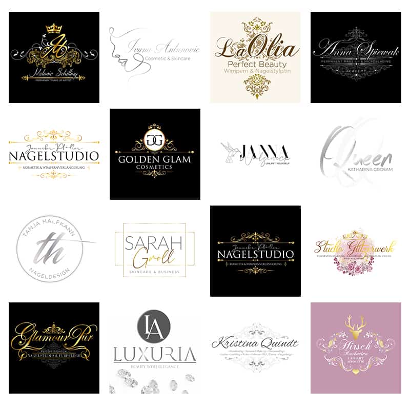 LOGO-Design - Beautylogo: Nails - Lashes - PMU - Beauty - Hair - optional with Liquid-3D-Gold or Silver - Image 6