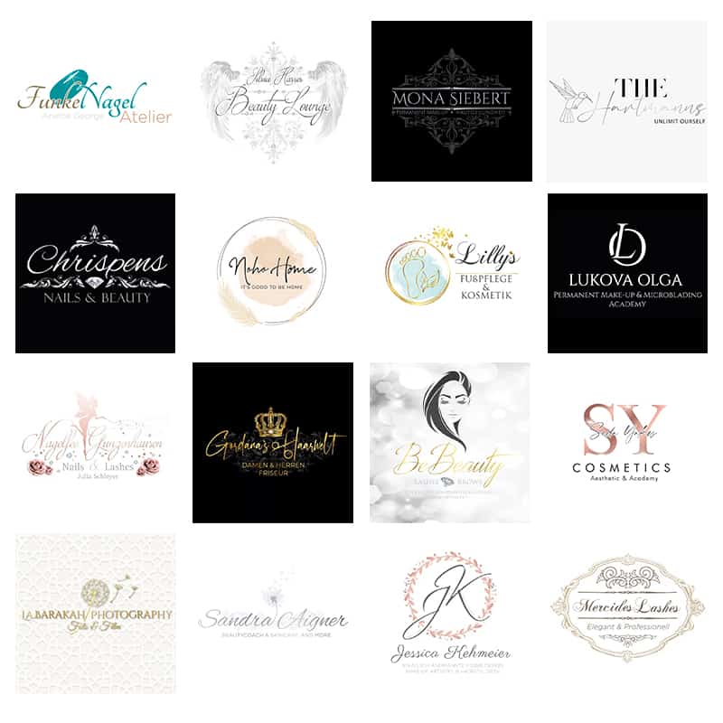 LOGO-Design - Beautylogo: Nails - Lashes - PMU - Beauty - Hair - optional with Liquid-3D-Gold or Silver - Image 7