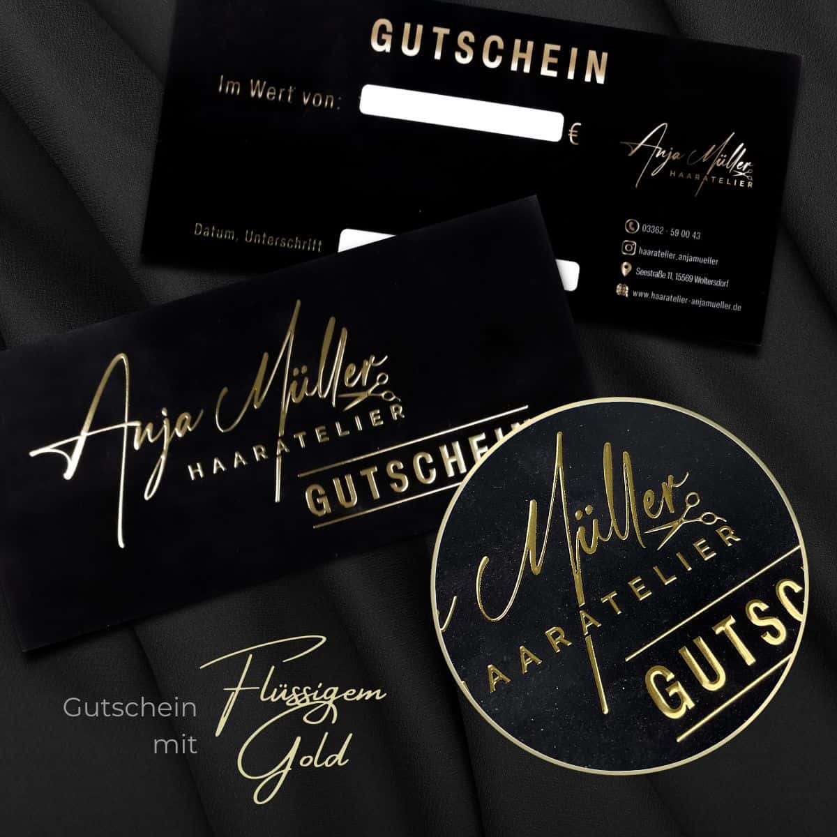 Exclusive voucher / gift voucher enhanced with liquid gold or liquid silver - Image 8