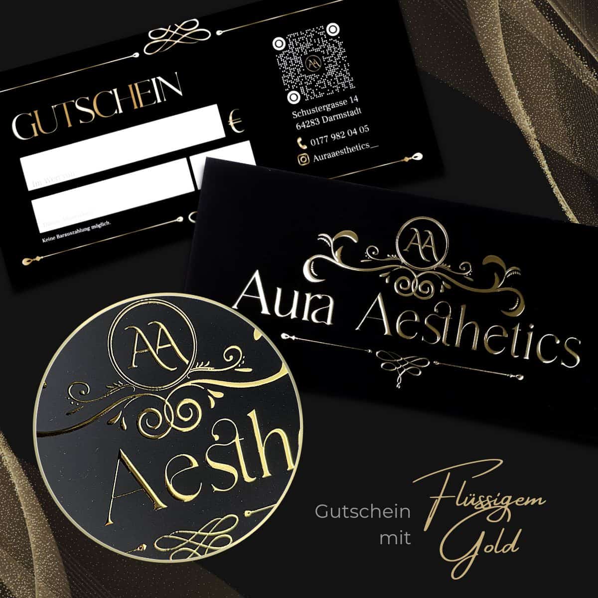 Exclusive voucher / gift voucher enhanced with liquid gold or liquid silver - Image 5