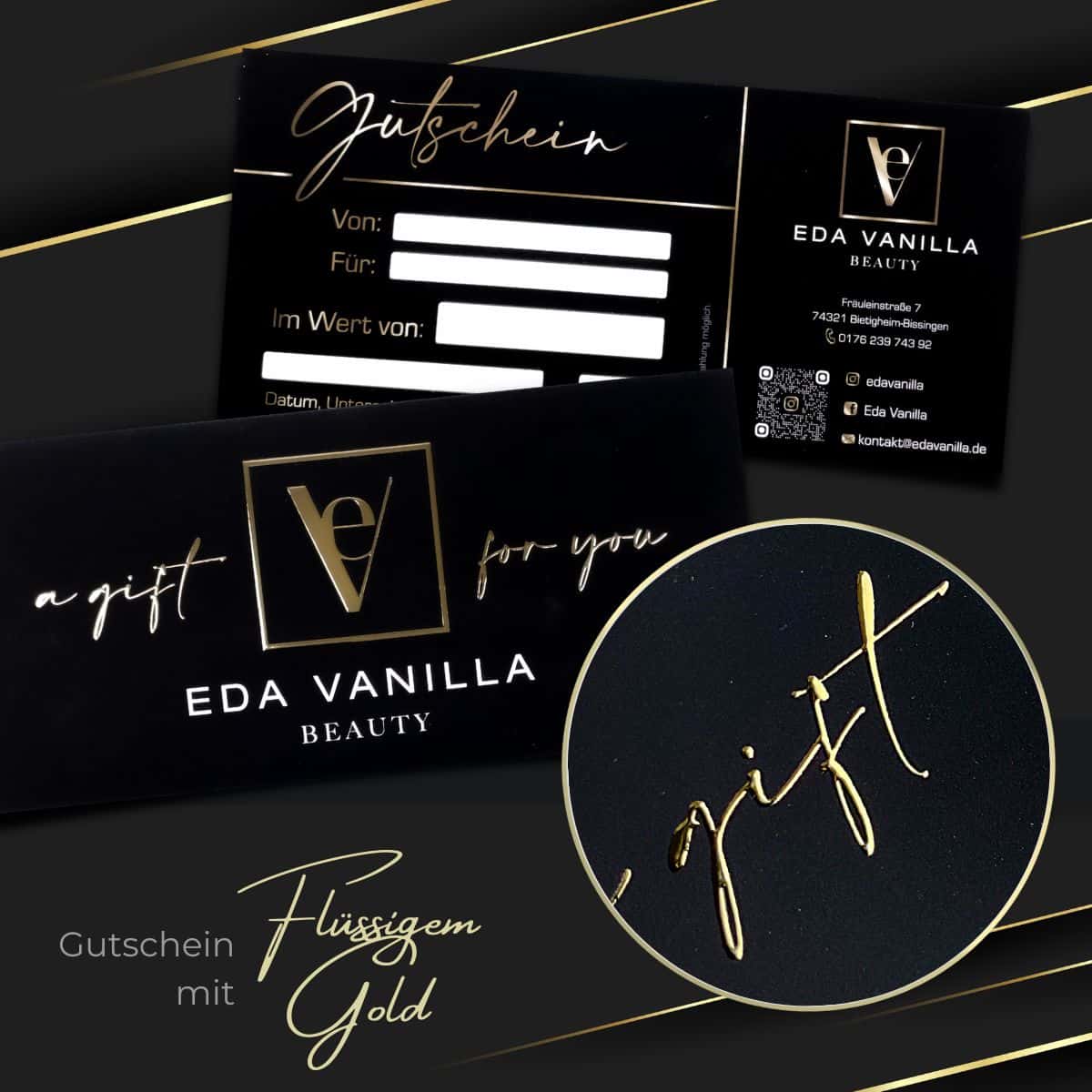 Exclusive voucher / gift voucher enhanced with liquid gold or liquid silver - Image 11
