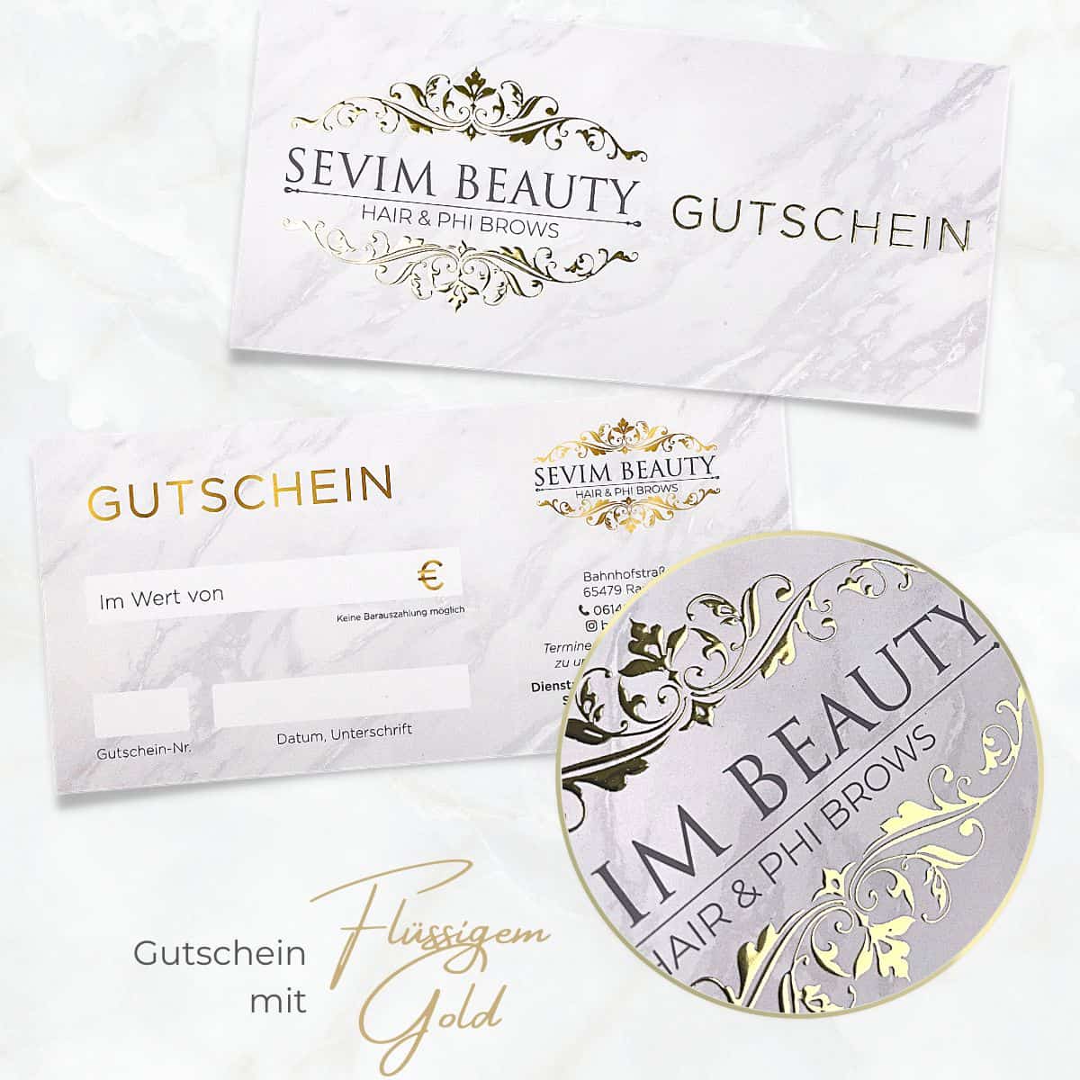 Exclusive voucher / gift voucher enhanced with liquid gold or liquid silver - Image 12