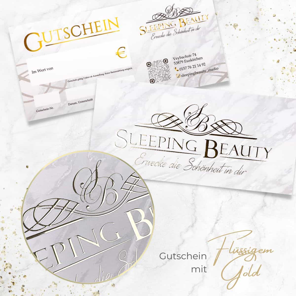 Exclusive voucher / gift voucher enhanced with liquid gold or liquid silver - Image 9