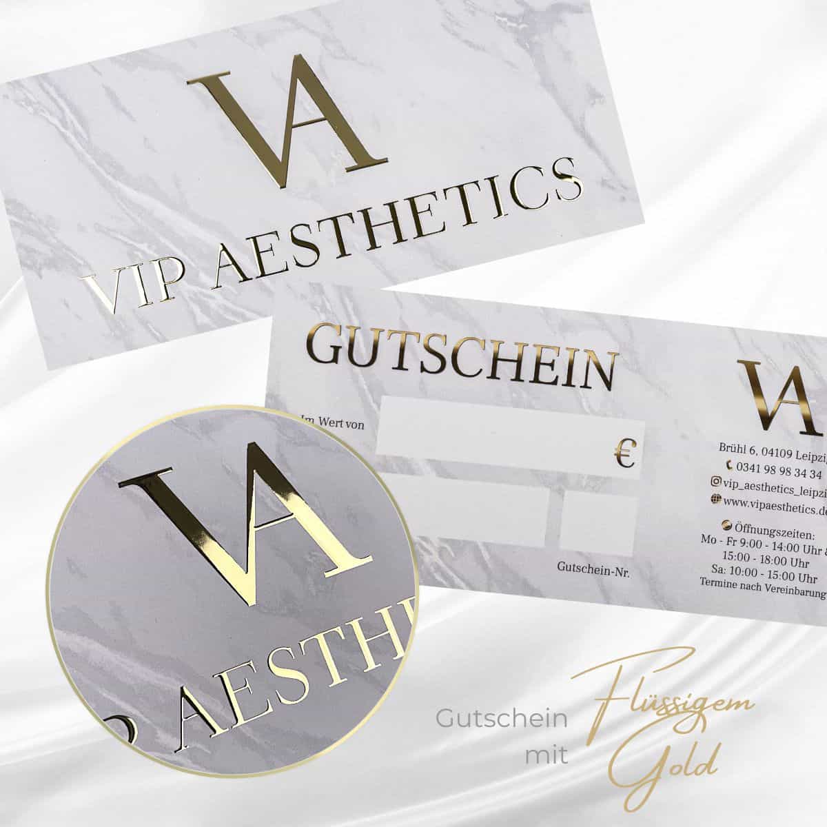 Exclusive voucher / gift voucher enhanced with liquid gold or liquid silver - Image 3