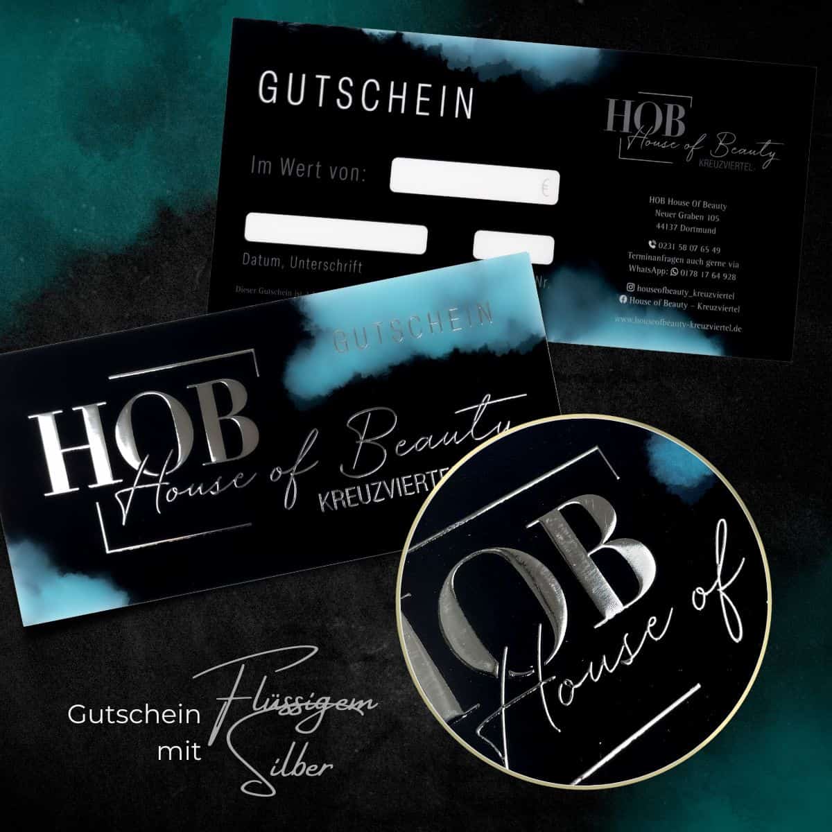 Exclusive voucher / gift voucher enhanced with liquid gold or liquid silver - Image 13