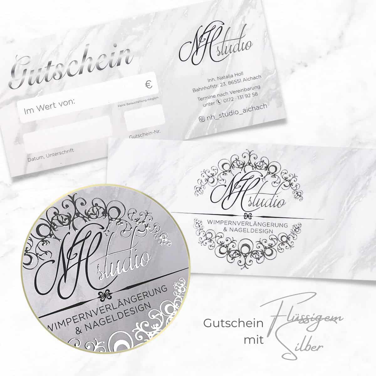 Exclusive voucher / gift voucher enhanced with liquid gold or liquid silver - Image 10