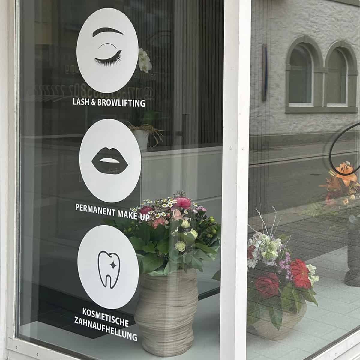 Window stickers / icons / shop window lettering / services / gold & silver - Image 11