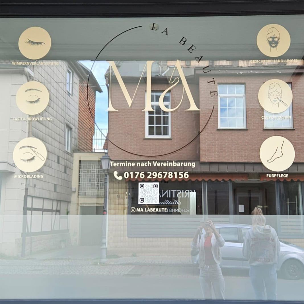 Window stickers / icons / shop window lettering / services / gold & silver - Image 13