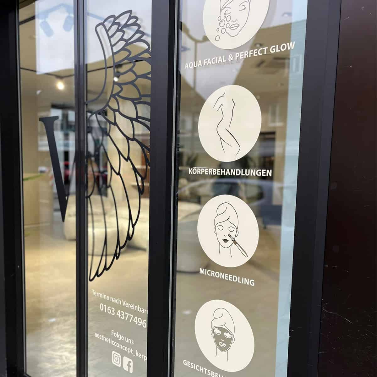 Window stickers / icons / shop window lettering / services / gold & silver - Image 8