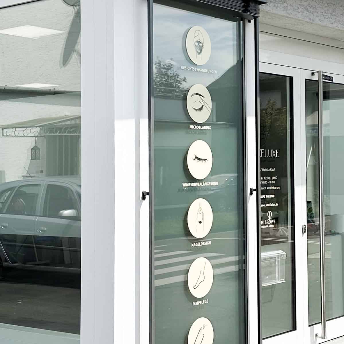 Window stickers / icons / shop window lettering / services / gold & silver - Image 5