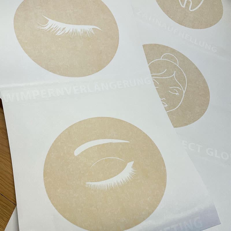 Window stickers / icons / shop window lettering / services / gold & silver - Image 15