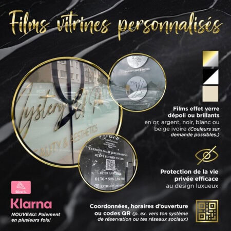 Shop window lettering - according to offer