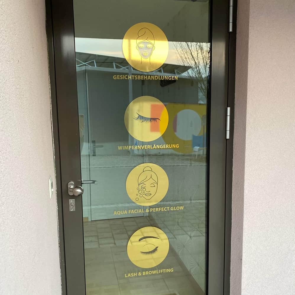 Window stickers / icons / shop window lettering / services / gold & silver - Image 4