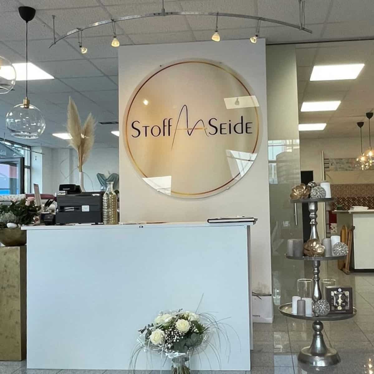 Glamorous acrylic sign / wall sign / wall logo up to 1.50m round - Image 4