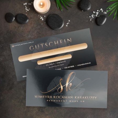 Glamorous voucher, matt with softskin surface