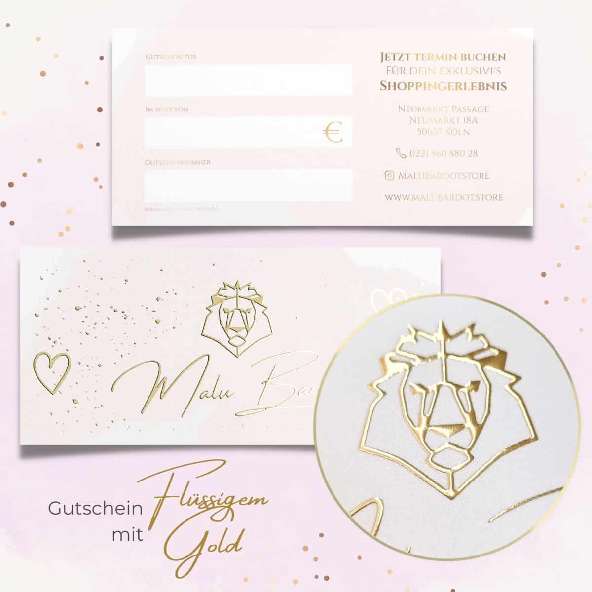 Exclusive voucher / gift voucher enhanced with liquid gold or liquid silver - Image 4