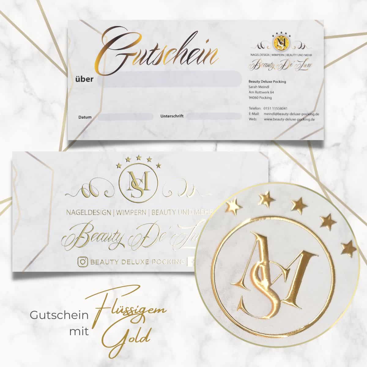Exclusive voucher / gift voucher enhanced with liquid gold or liquid silver - Image 7