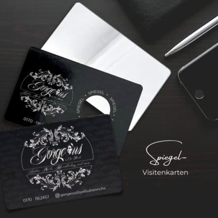 SPIEGEL business card / pocket mirror / mirror card