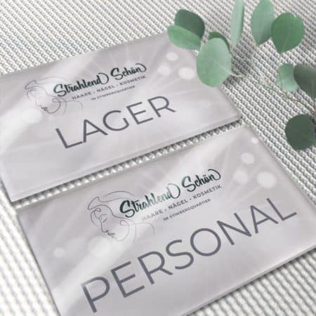 Exclusive room sign / room signs / door sign (WC, staff, room 1 ) acrylic glass