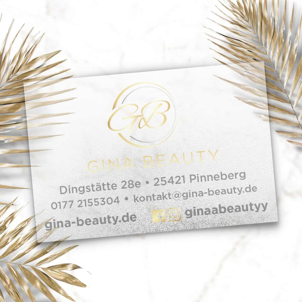 Business card made of PLASTIC / plastic business card - Image 3