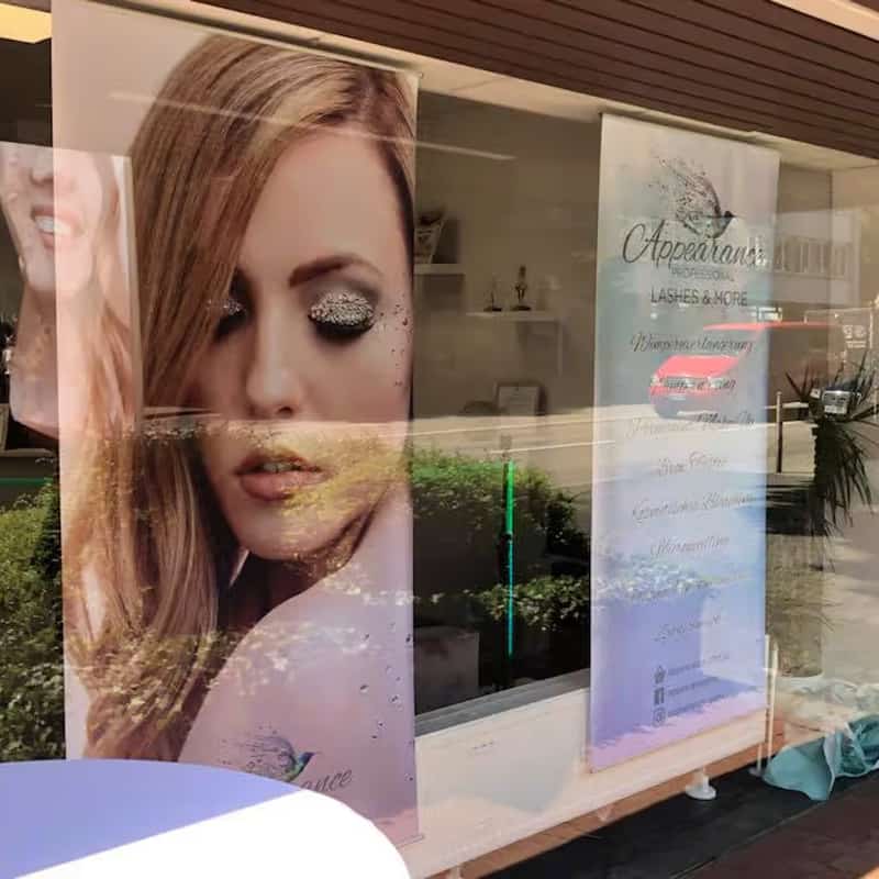 Exclusive satin decorative banner (studio decoration / shop window) 100x200cm - Image 10