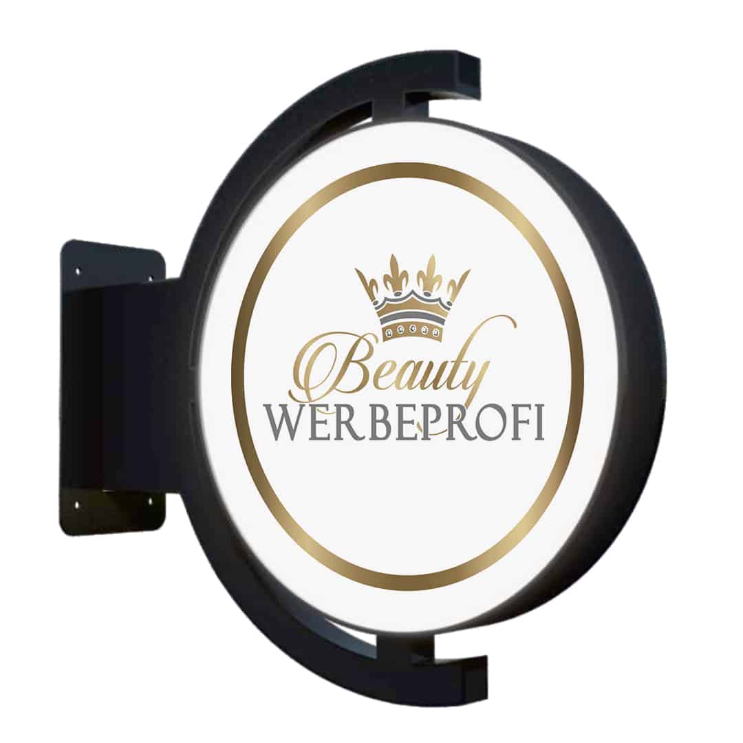 Luxury LED illuminated sign / nose sign 2-sided, high-quality, ready for connection, 50 or 60cm - Image 5