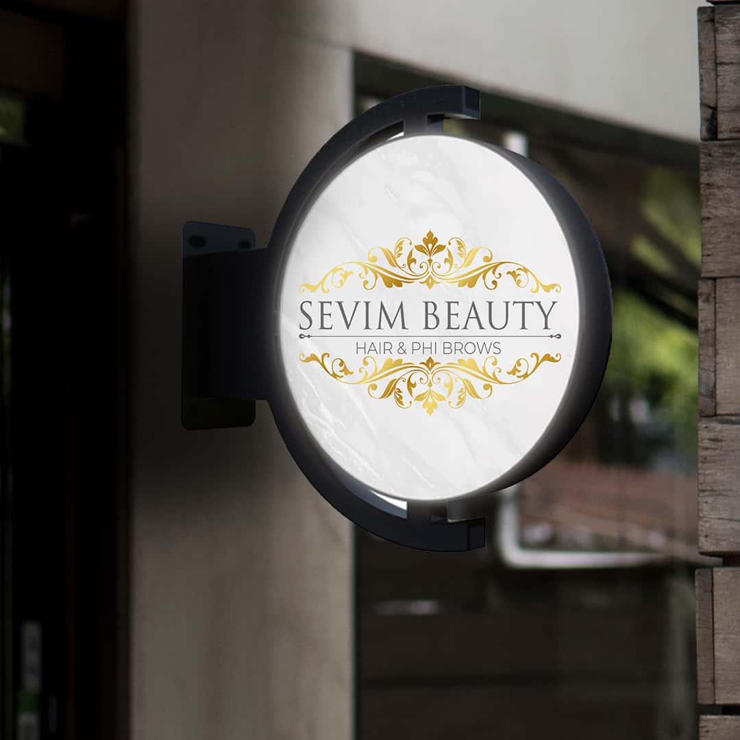 Luxury LED illuminated sign / nose sign 2-sided, high-quality, ready for connection, 50 or 60cm - Image 4