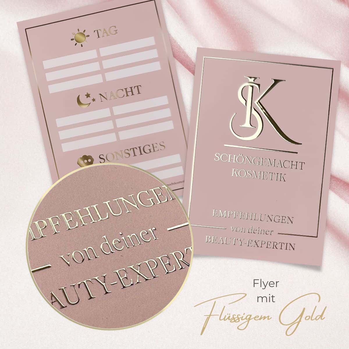 Exclusive flyer with liquid gold or liquid silver / lacquer finish - Image 12