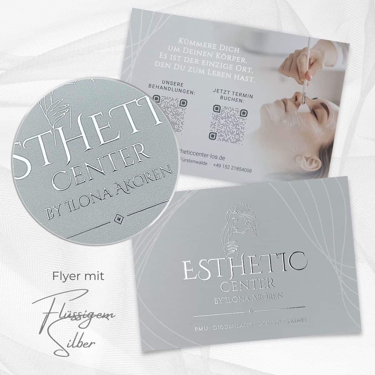 Exclusive flyer with liquid gold or liquid silver / lacquer finish - Image 4