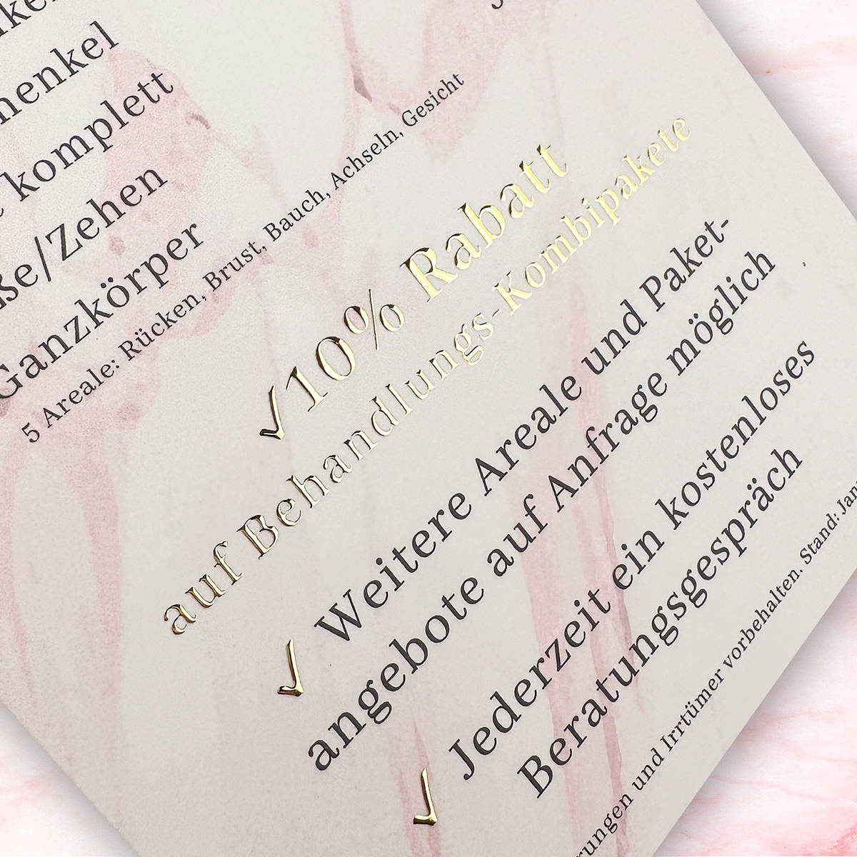 Exclusive 6-page flyer / leaflet with liquid gold or silver - Image 10