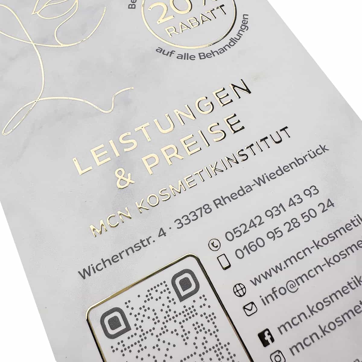 Exclusive 6-page flyer / leaflet with liquid gold or silver - Image 24