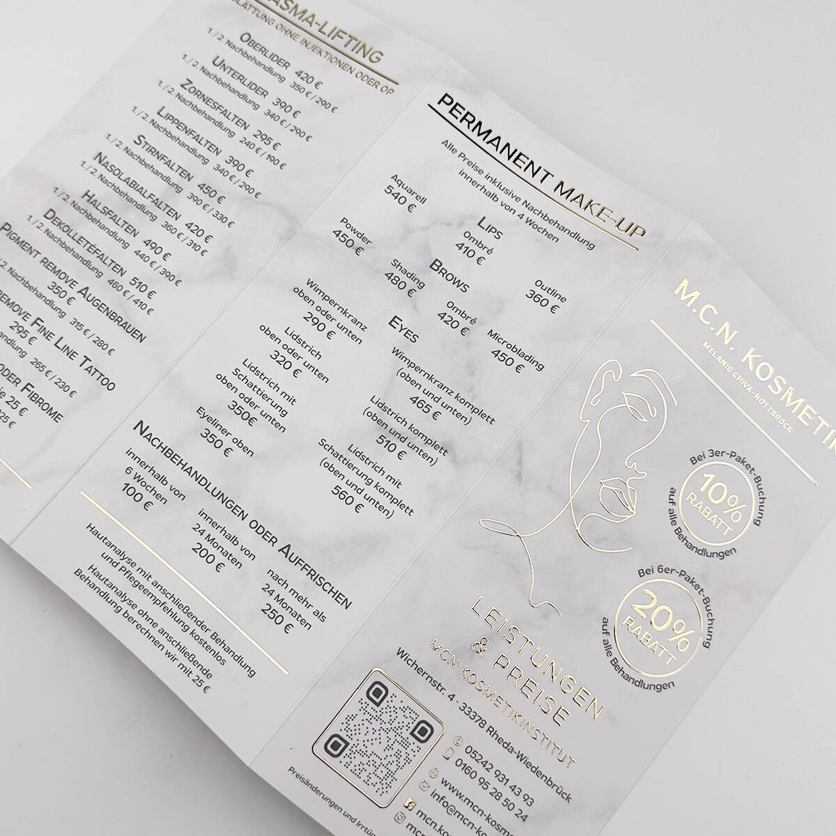 Exclusive 6-page flyer / leaflet with liquid gold or silver - Image 14