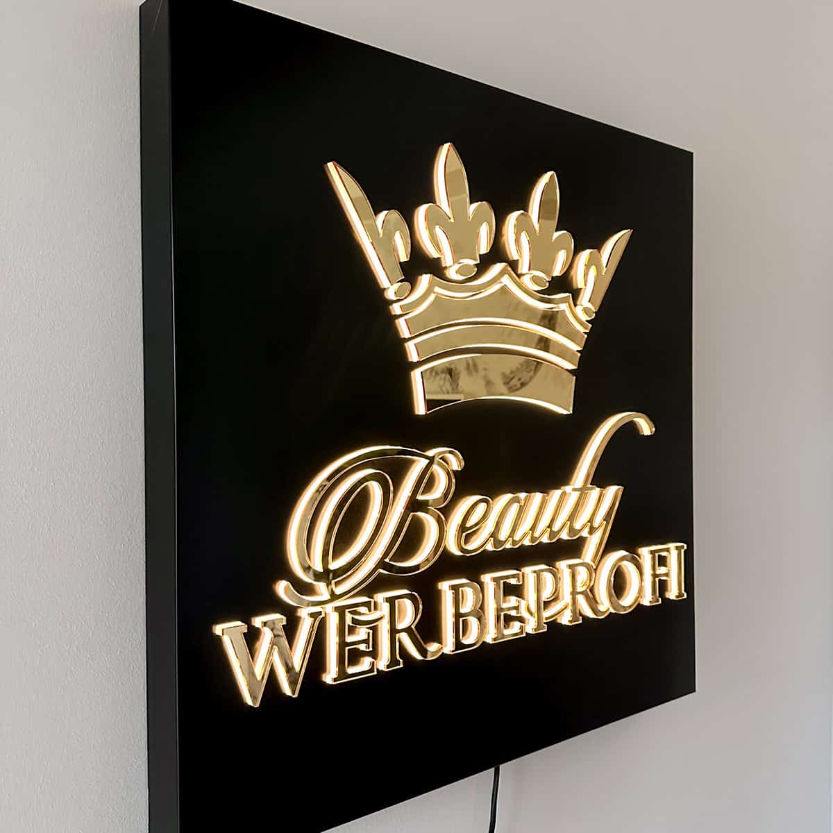 Illuminated advertising sign - LED - Illuminated advertising sign - Illuminated advertising - Outdoor sign with light - Image 4