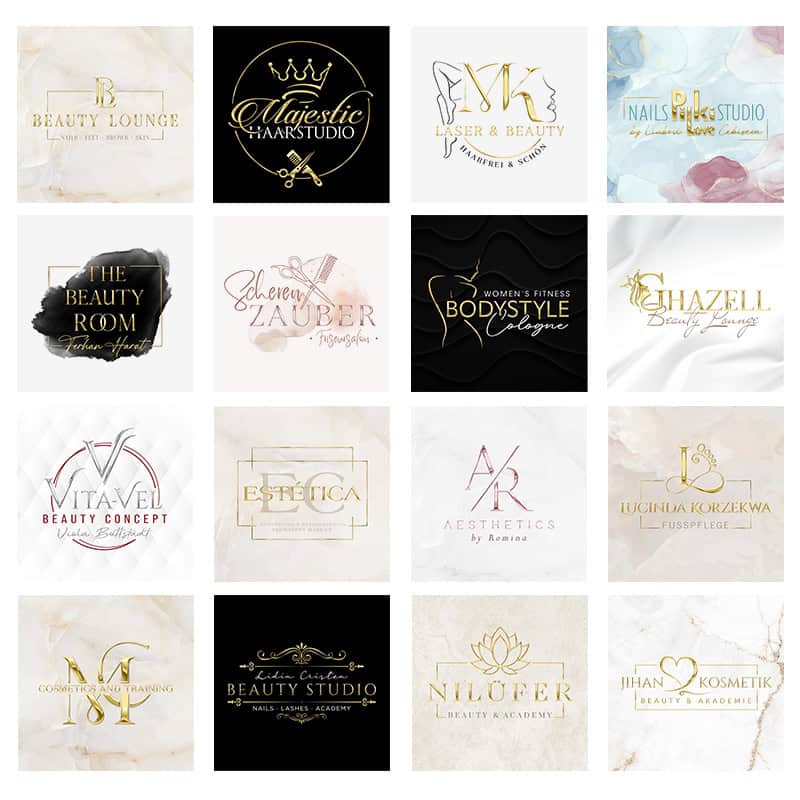 LOGO-Design - Beautylogo: Nails - Lashes - PMU - Beauty - Hair - optional with Liquid-3D-Gold or Silver - Image 4