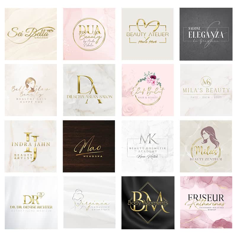 LOGO-Design - Beautylogo: Nails - Lashes - PMU - Beauty - Hair - optional with Liquid-3D-Gold or Silver - Image 2