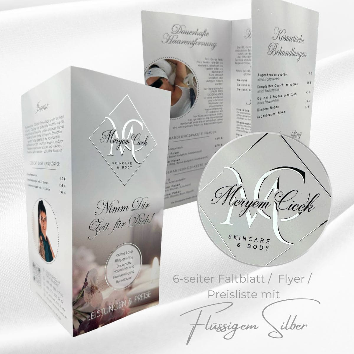 Exclusive 6-page flyer / leaflet with liquid gold or silver - Image 3