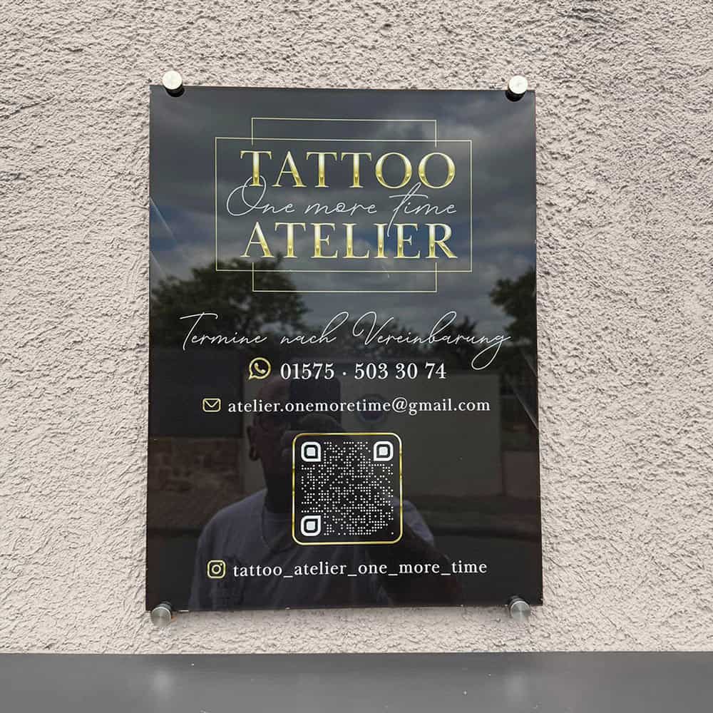 Exclusive company sign / advertising sign made of acrylic glass 20x30 or 30x40cm - Image 2