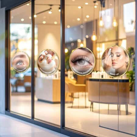 Window stickers / Photo icons / Shop window lettering / Services