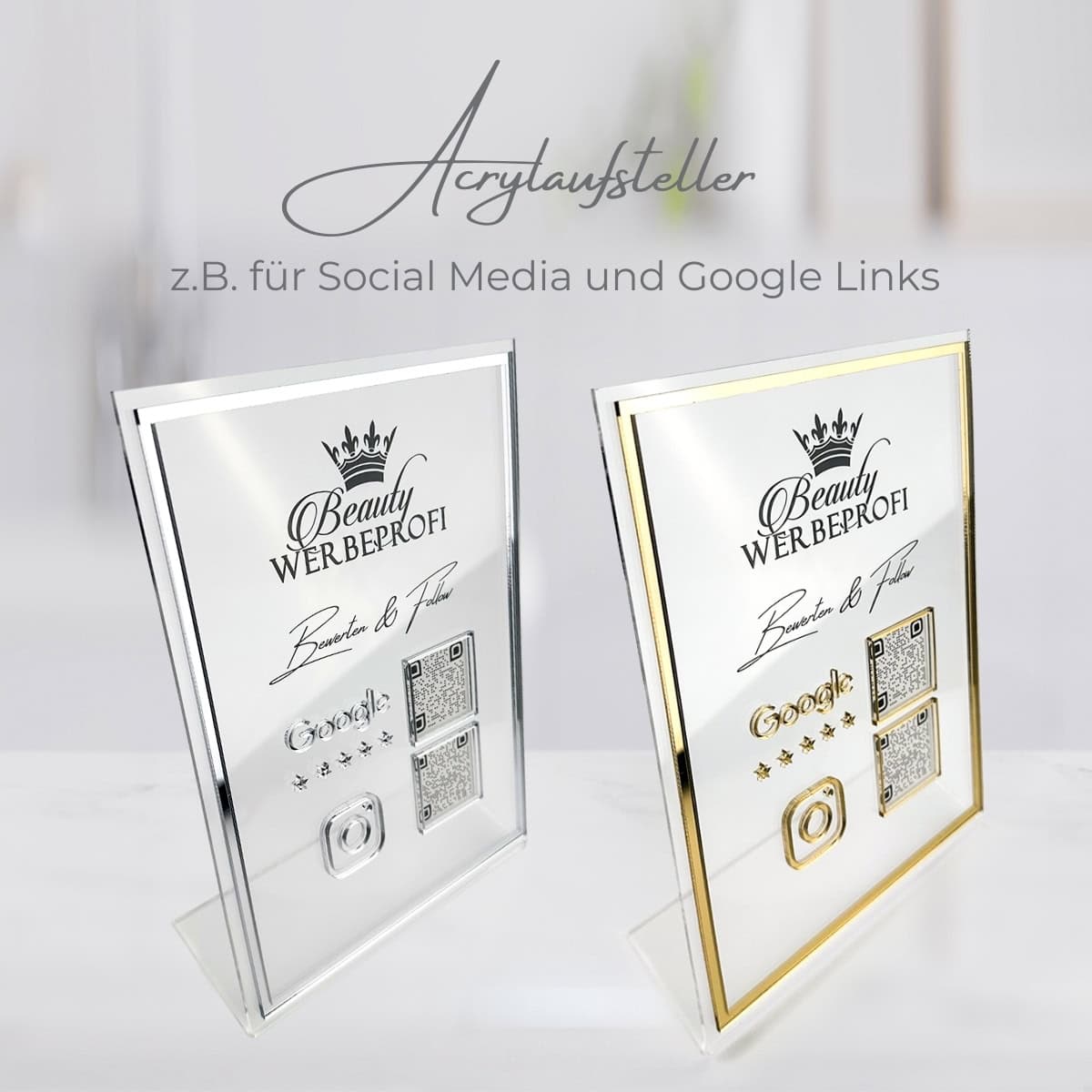 Social media / Rate & Follow & Chat / Display - Google, Whatsapp, Instagram