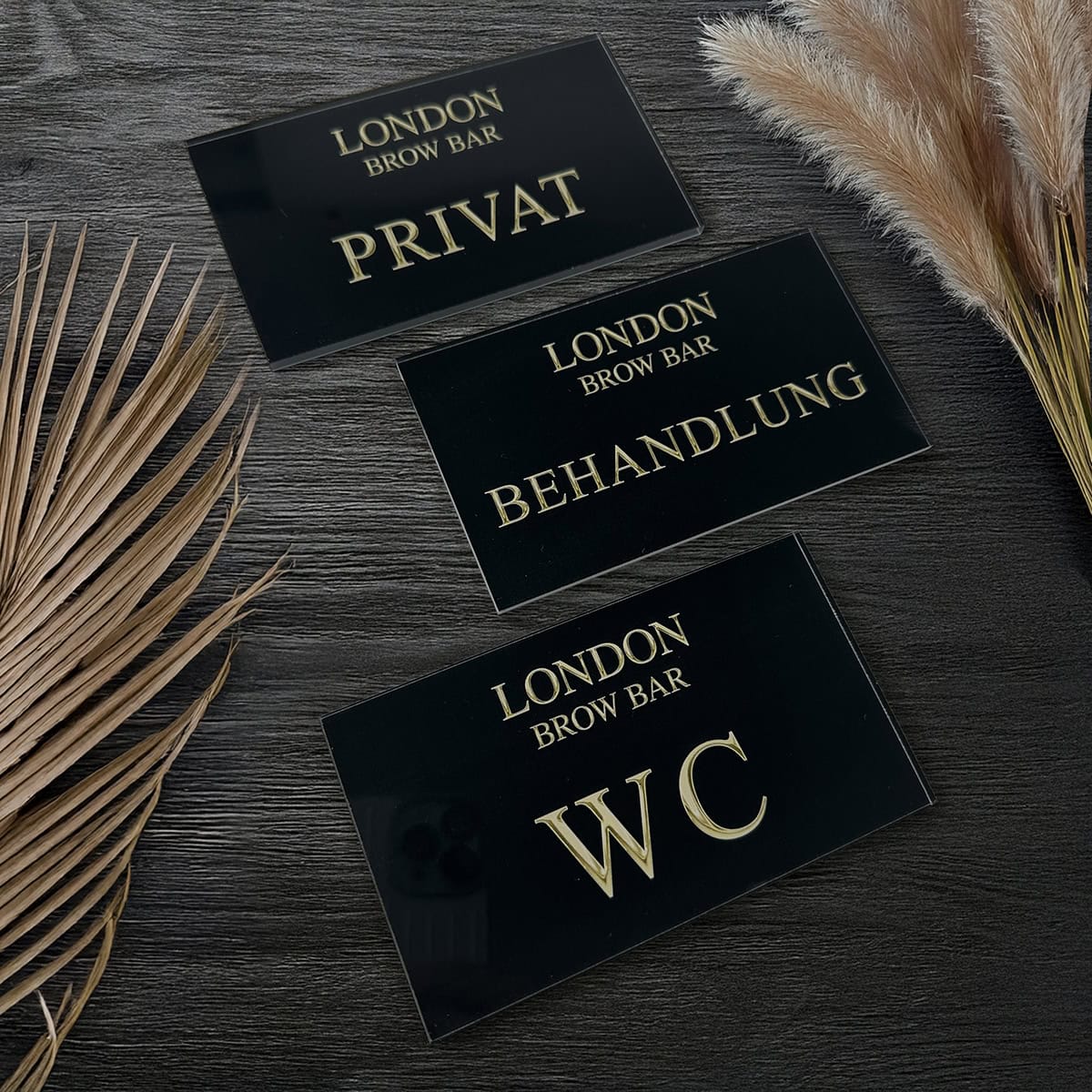 Exclusive room sign / room signs / door sign (WC, staff, room 1 ) acrylic glass - Image 3