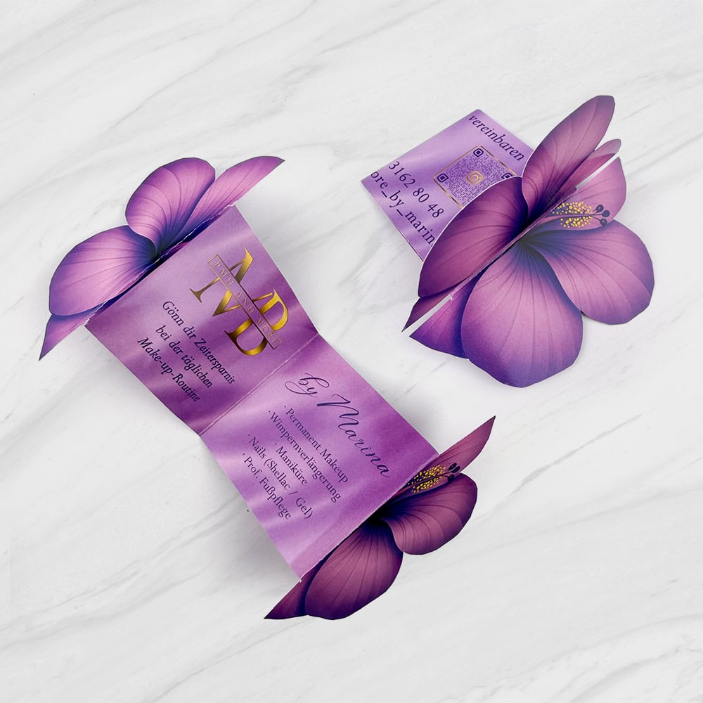 Motif flyer / Viral flyer / Flyer advertising / Freeform flyer